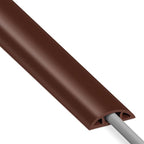 Brown PVC Floor Cord Cover - 4ft by ZhiYo