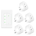 NineLeaf Remote Control Outlet Plug Kit, 5 Plug-in Light Switches by NineLeaf
