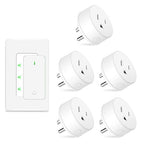 NineLeaf Remote Control Outlet Plug Kit, 5 Plug-in Light Switches by NineLeaf