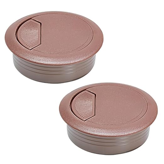 2 Pcs Desk Grommet 2-1/16" / 53 mm, Desk Cord Hole Cover, Cable Grommet ABS by EASYEAH