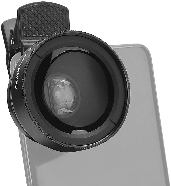 Cell Phone Lens Attachment, 2 in 1 Clip-on Mobile Phone 0.45X Wide Angle + by Serounder