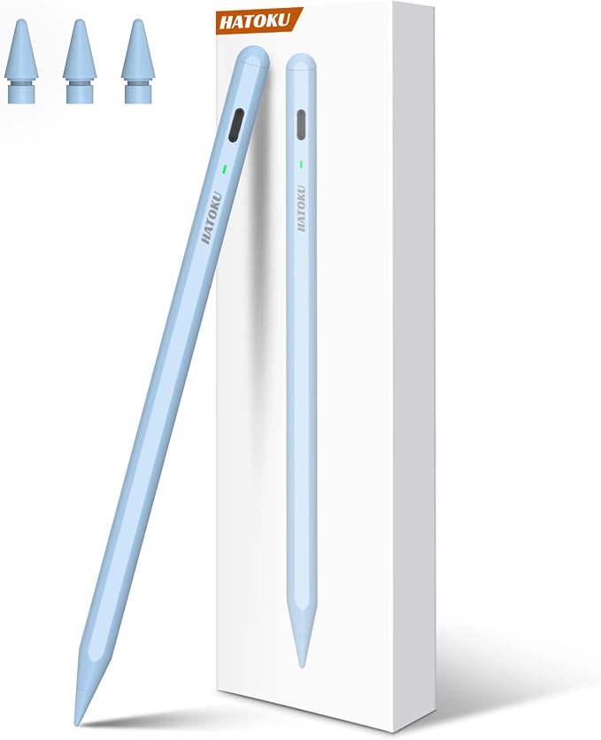 Stylus Pen for iPad 2018-2025: 15 Mins Fast Charging Pencil 1 Generation by HATOKU