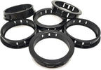 2" Black Snap-in Knockout Insulating Bushing Grommets, Plastic Cable Hole by EASYEAH