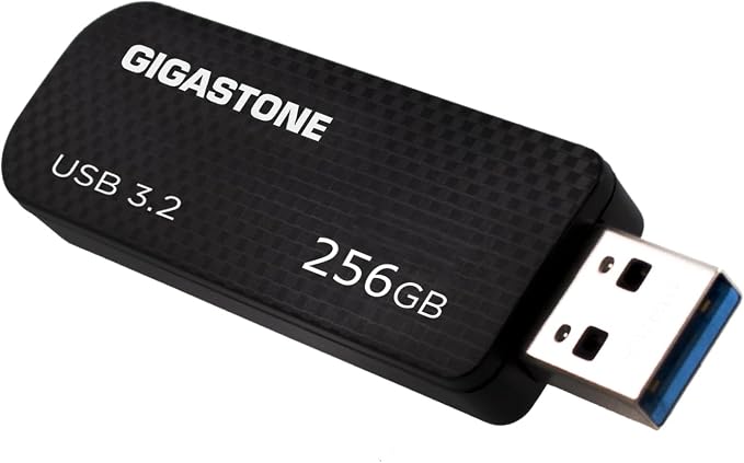 GIGASTONE 256GB Flash Drive, Z30 USB 3.2 Gen 1, 100MB/s Ultra Fast, Keychain by Gigastone