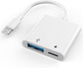 Lightning to USB OTG Adapter for iPhone 14, USB3.0 Camera Adapter by Unknown