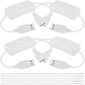 4PCS USB Power Switch Cable USB 2.0 A Male to Female Extension Cord On/Off by MKBKLLJY