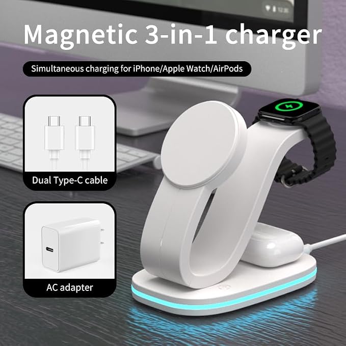 3 in 1 Wireless Charging Station - Image 3