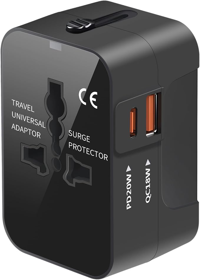 Universal Travel Adapter Worldwide, GaN Fast Charging by MINGTONG