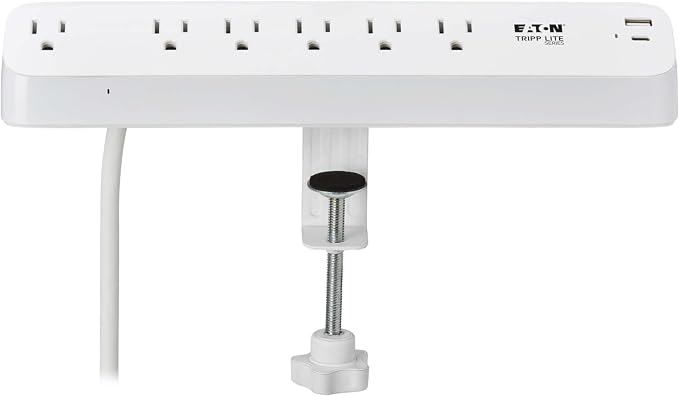Eaton Tripp Lite Series Desk Clamp Power Strip Surge Protector, USB-A & USB-C - Image 11