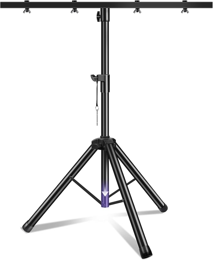 DJ Light Stand Heavy Duty Par Can Tripod T-Bar Stage Lights Stand Adjustable by PPH-SisyPurchaseNow