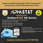 RubberStat Dual Layer ESD Compliant Workstation Rubber Table Mat Kit, Cell - Image 7