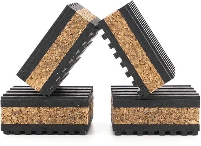 Sound Isolation Pads. Cork Pads by TunefulCables
