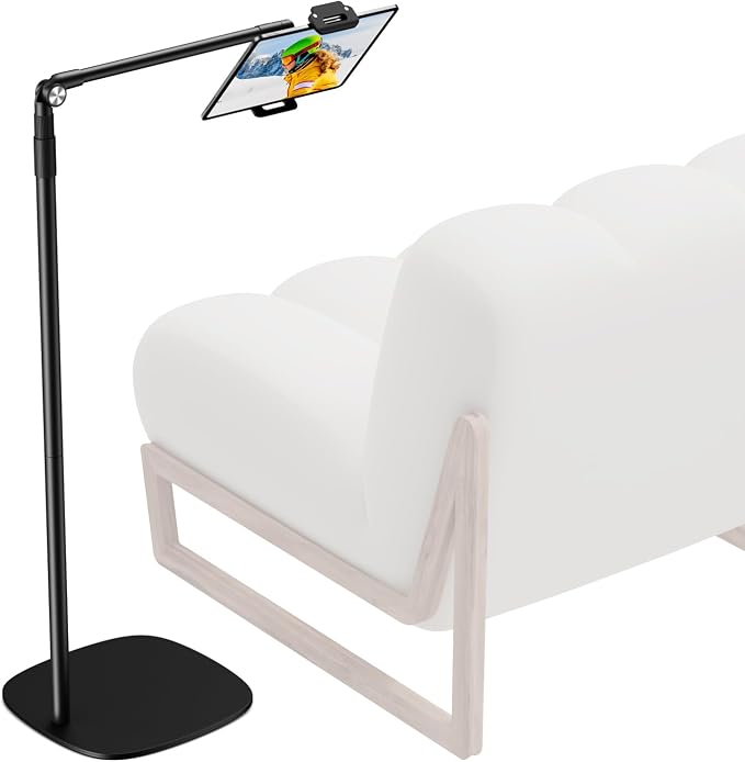 elitehood iPad Stand Floor, Height Adjustable Tablet Floor Stand by Builtyourelitelive