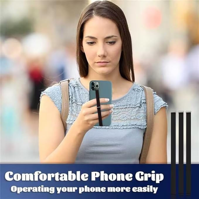 TEAMOLA 3pcs Silicone Phone Grip Holder Strap - Image 6