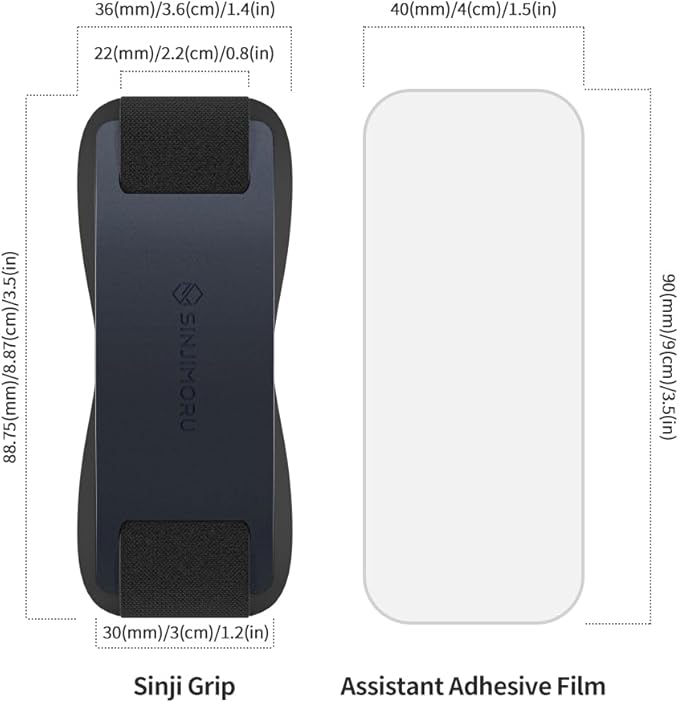 Sinjimoru Phone Grip with Silicone Band – Comfortable One-Hand Holder & - Image 7