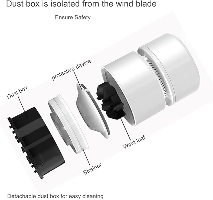 ODISTAR Desktop Vacuum Cleaner, Mini Table dust Sweeper Energy Saving - Image 6