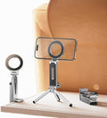 Magnetic Tripod for iPhone, Foldable and Triangular Fixing Airplane Travel by Unknown
