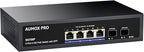 6 Port 2.5G PoE Switch, AUMOX PRO 4 Port 2.5G Network Unmanaged Switch - Image 8