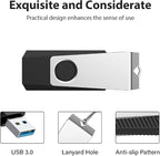 Aiibe 128GB Flash Drive 3.0 2 Pack 128GB USB Flash Drive Thumb Drive Zip Drive - Image 4