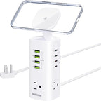 TenTrend 160W Fast Charging Tower Power Strip, Surge Protector by TenTrend