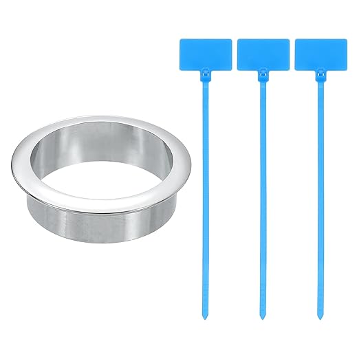 uxcell Desk Grommet, 2-3/16" Zinc Alloy Cable Hole Cover Wire Cord Organizer by uxcell