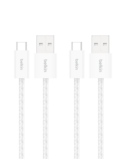 Belkin USB A to USB C Cable 2-Pack, 15W by Belkin