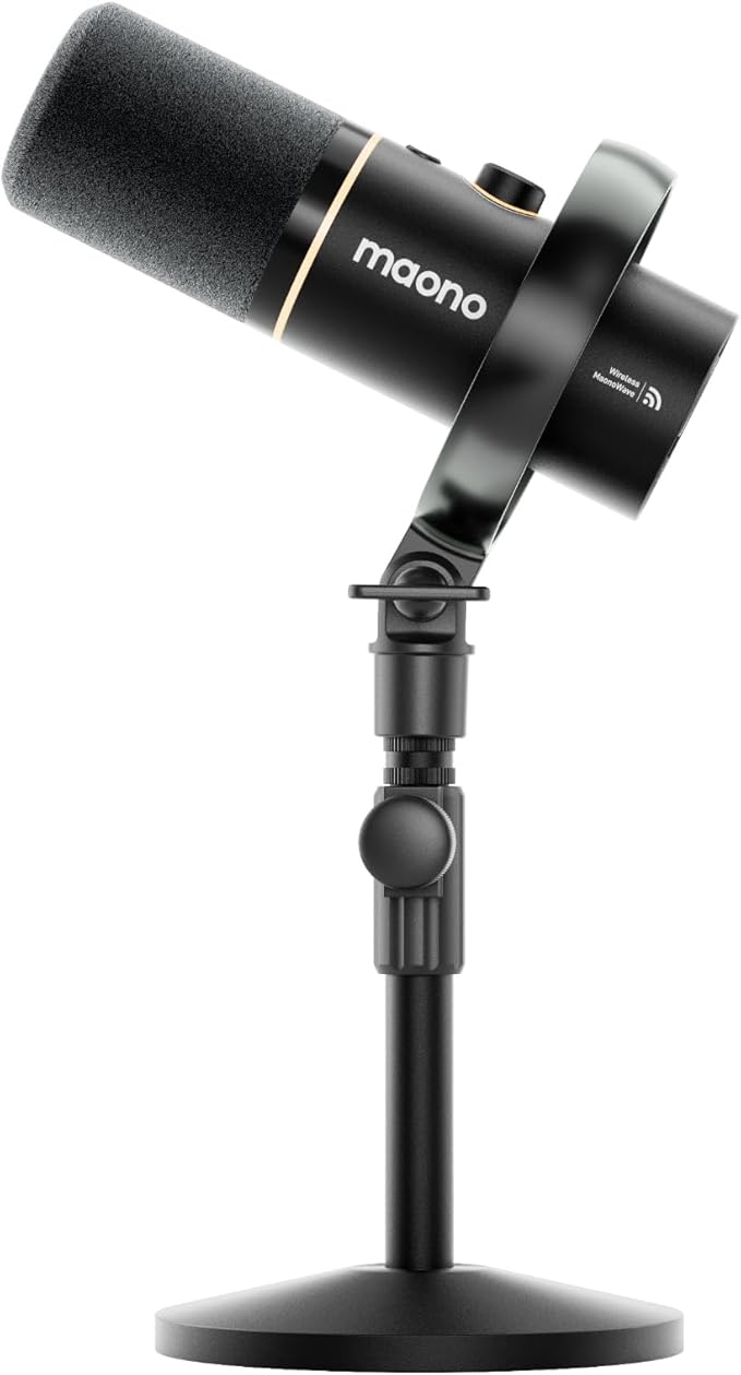 MAONO PD200W Hybrid Wireless Podcast Microphone by MAONO