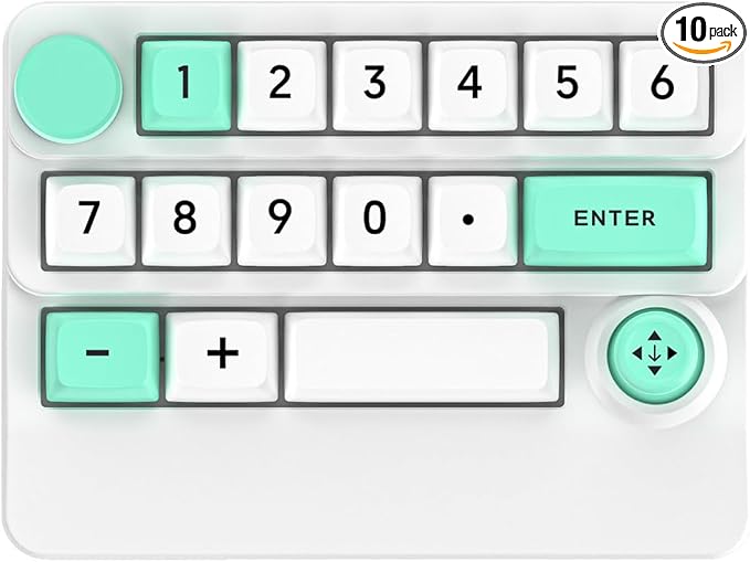 Adventurers W909 Wireless RGB Mechanical Numeric Keypad, Hot-Swappable by Unknown