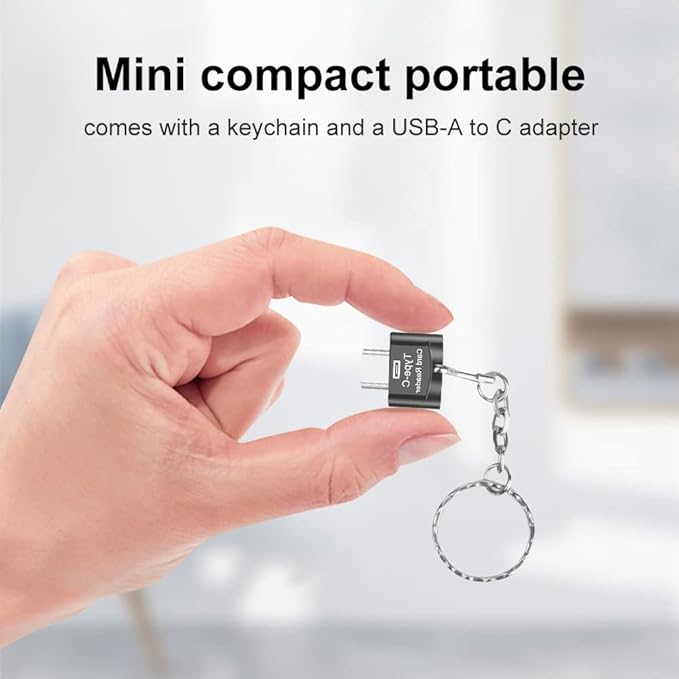 Type C Micro SD Card Reader, BorlterClamp USB C TF Card Reader Adapter - Image 7