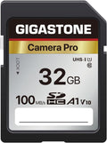 GIGASTONE 32GB SD Card, Camera Pro, A1 V10 SDHC Memory Card Compatible by Gigastone