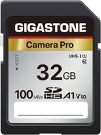 GIGASTONE 32GB SD Card, Camera Pro, A1 V10 SDHC Memory Card Compatible by Gigastone