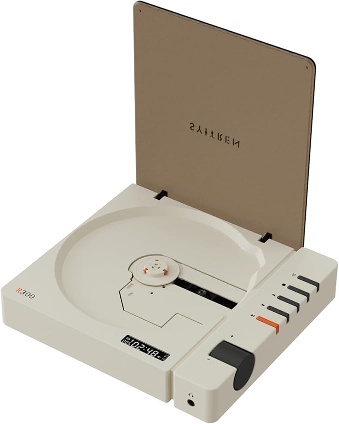 syitren R300 CD Player Bluetooth Portable Desktop Retro CD Player by SyitrenBrand