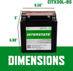 Interstate Batteries YIX30L-BS 12V 30Ah Powersports Battery 400CCA - Image 4
