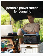 Portable Power Station 1200W Peak, 576Wh Solar Generator, LiFePO4 Battery - Image 6