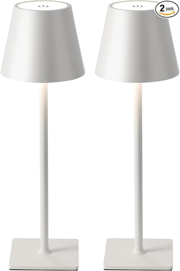 Cordless Table Lamp Rechargeable Lamps: 6000mAh Battery Operated Table Lamp by Fizrice