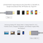 CableCreation 3.3ft*2 USB C to Micro B Cable, 10Gbps Speed External Hard Drive - Image 6