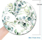 Mouse Pad, Cute Mousepad with Design, Round Grass Leaves Mat, Small Non-Slip - Image 2