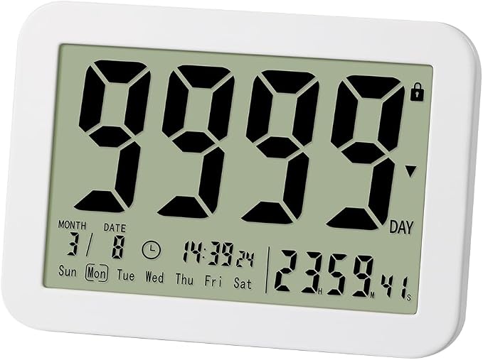 Digital Countdown Days Timer Clock- 9999 Days Count Down Timer by MOSTRUST