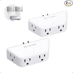 TROND Multi Plug Outlet Extender 2 Pack by TRONDOfficial