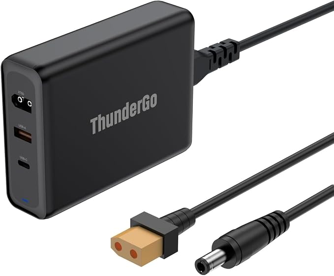 330W USB C Charger, Fast Compact 3-Ports GaN Charger PD 3.0 Fast Charging by ThunderGo