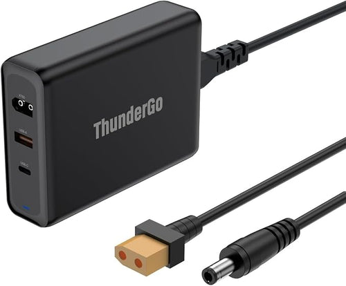330W USB C Charger, Fast Compact 3-Ports GaN Charger PD 3.0 Fast Charging by ThunderGo