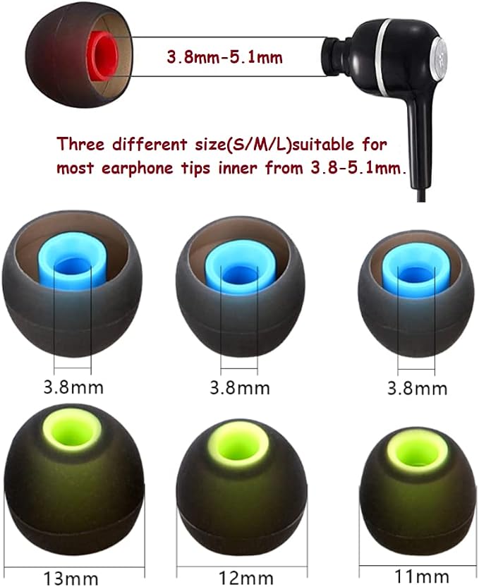 Earbud Silicone Ear Tips Replacement Earbuds Gels - Image 3