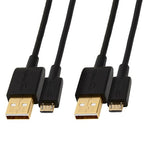 Amazon Basics 2-Pack USB-A to Micro USB Charging Cable, 480Mbps Transfer Speed by AmazonBasics