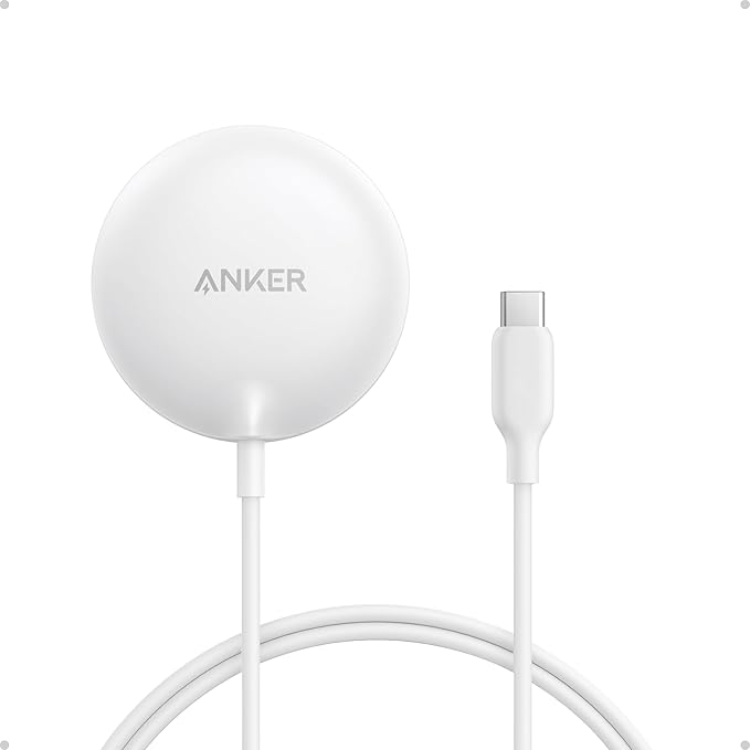 Anker Zolo Magnetic Wireless Charger, Qi2 Certified 15W MagSafe-Compatible by Anker
