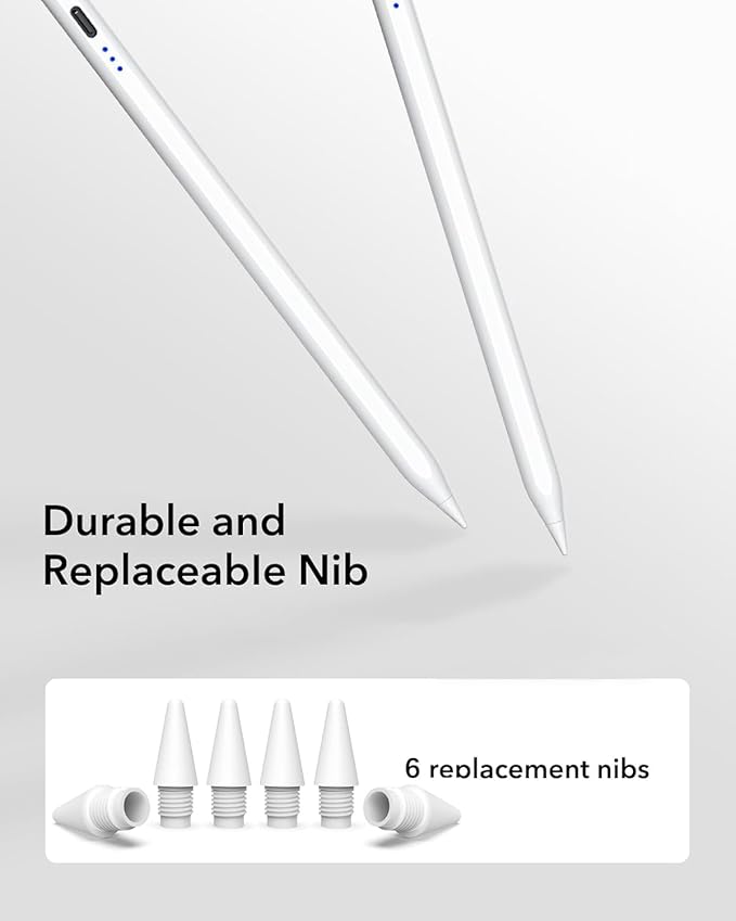【2Pack】 Stylus Pencil for iPad 2018-2025 A16 11/10/9/8/7/6, iPad mini A17 - Image 8