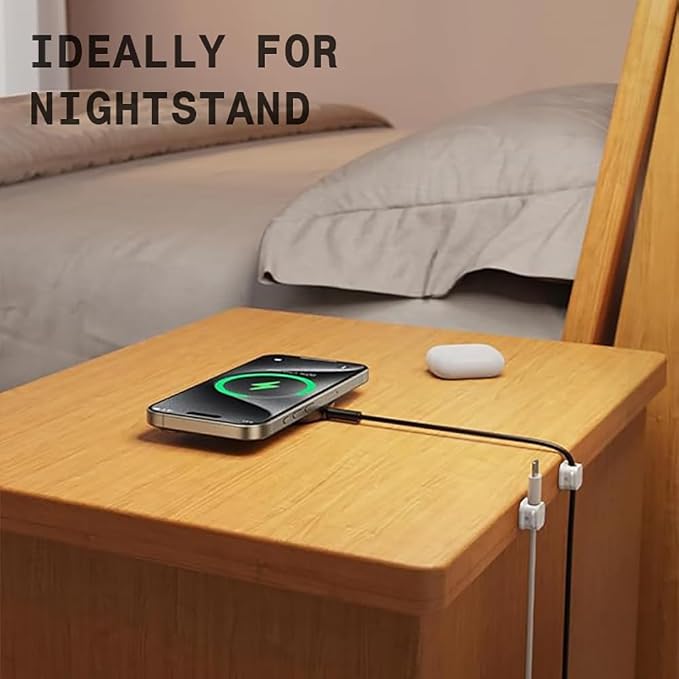 Generic 6 Pack Magnetic Cord Holder, Adhesive Wire Organizer, Under Desk Cable - Image 6