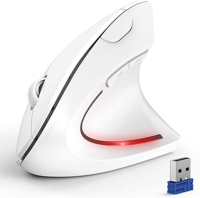 TECKNET Ergonomic Mouse, Wireless Bluetooth Vertical Mouse, 4800 DPI Optical by Tecknet