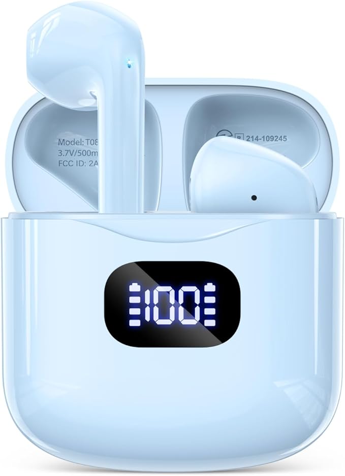 KTGEE Wireless Earbuds Bluetooth 5.3 Headphones, 40Hrs Playback Stereo Ear Buds by KTGEE