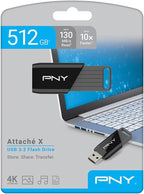 PNY 512GB Attaché X USB 3.2 Gen 1 Flash Drive, Advanced Performance Up to - Image 10