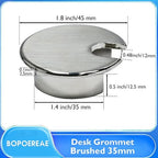Desk Grommet 1-3/8", Desk Cord Hole Cover, Cable Grommet Metal Zinc Alloy - Image 8
